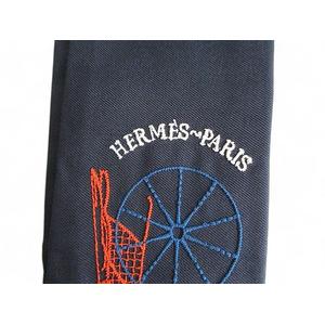 エルメス HERMES ツイリーロング アトゥベルリンヌ シルク ブルーノワール マルチカラー スカーフ 854175S HTH2407 レディース