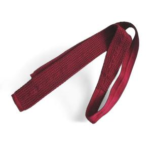 エルメス HERMES ニットタイ ネクタイHロゴ 刺繍 ソリッド シルク メンズ レディース