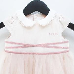 TOCCA 半袖ワンピース トッカ TOCCA 半袖 ワンピース ミニ丈 80 ライトピンク チュール