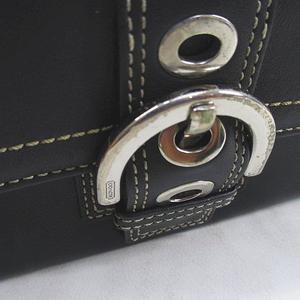 コーチ COACH ソーホー ロングウォレット 長財布 ベルトデザイン ブラック 黒系 レザー レディース