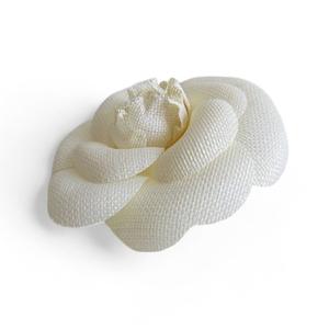シャネル CHANEL カメリア コサージュ ブローチ 花 ピンブローチ ホワイト 白系 アクセサリー レディース