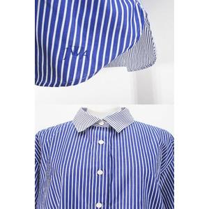 【新品・送料込】 JW.ANDERSON , ストライプポロシャツ, S,紺 JW Anderson ストライプ シャツ | ブルー | FARFETCH JP