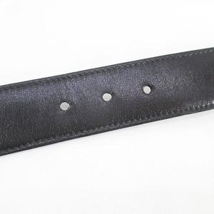 グッチ GUCCI ベルト レザー 黒系 ブラック イタリア製 70-28 トップ式 ロゴバックル 小物 レディース