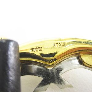 グッチ GUCCI ベルト レザー 黒系 ブラック イタリア製 70-28 トップ式 ロゴバックル 小物 レディース