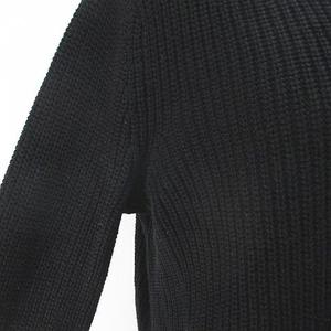 アルマーニエクスチェンジ A/X ARMANI EXCHANGE 長袖 ニット セーター M 黒系 ブラック リボン 金具 レディース アルマーニエクスチェンジ A/X ARMANI EXCHANGE 長袖 ニット