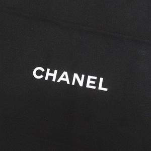 シャネル CHANEL シューズ パンプス 保存袋 靴袋 2枚セット 布 巾着 黒系 ブラック ロゴ プリント レディース