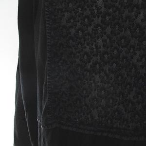 インゲボルグ INGEBORG 長袖 ニット カーディガン ロング丈 4 黒系 ブラック レース 花柄 刺繍 ループボタン 透け感 レディース INGEBORG - インゲボルグ INGEBORG 長袖 カーディガン ロング丈