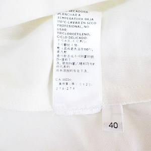アニオナ AGNONA 五分袖 カットソー 40 アイボリー 切替 バックジップ イタリア製 レディース アニオナ AGNONA 五分袖 カットソー 40 アイボリー 切替 バック
