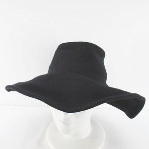 ジャックルコー JACQUES LE CORRE つば広ハット 帽子 黒系