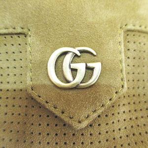 グッチ GUCCI マイクロホール スウェード パンチング ジャケット レザージャケット 羊革 GG 44 茶系 ブラウン イタリア製 メンズ