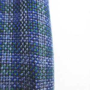 イートウツ E.TAUTZ チェック柄 ロング丈 テーパードパンツ ジップ  