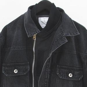 サカイ sacai Denim x Nylon Twill Jacket ドッキングデニムブルゾン