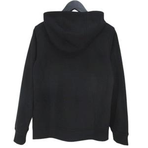 ナイキ NIKE スポーツウェア スウェット パーカー ジャケット M 黒系 ブラック ジップアップ ロゴ 刺繍 リブ 裏起毛 レディース