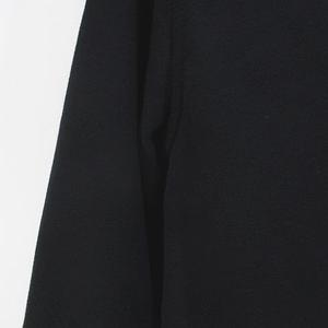 ナイキ NIKE スポーツウェア スウェット パーカー ジャケット M 黒系 ブラック ジップアップ ロゴ 刺繍 リブ 裏起毛 レディース