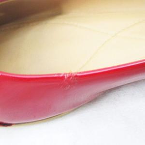 【中古】サルヴァトーレフェラガモ Salvatore Ferragamo ヴァラ パンプス フラット 8D レッド 赤 エナメル イタリア製 レディース サルヴァトーレフェラガモ Salvatore Ferragamo ヴァラ パンプス