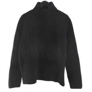 プラダ PRADA MILANO 長袖 ニット セーター 44 黒系 ブラック 無地
