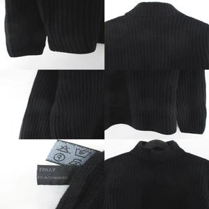 プラダ PRADA MILANO 長袖 ニット セーター 44 黒系 ブラック 無地