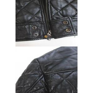 アルマーニ ジーンズ ARMANI JEANS 羊革 ラムレザー ジャケット XS/46