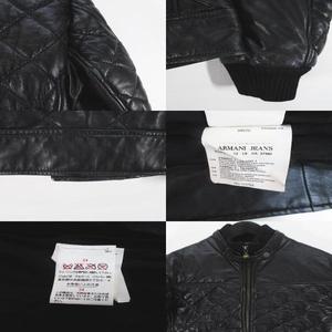 ラムレザージャケット★アルマーニジーンズ☆ アルマーニ ジーンズ ARMANI JEANS 羊革 ラムレザー ジャケット XS/46