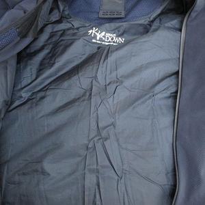 デサント DESCENTE 水沢ダウン ダウンジャケット M 紺系 ネイビー ジップアップ ロゴ 裏地 メンズ