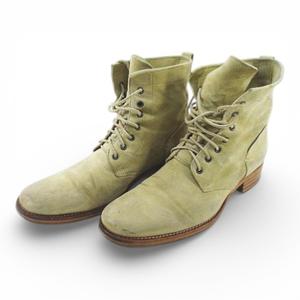 ブッテロ BUTTERO B1113UPCB レースアップブーツ 41ベージュ スエード イタリア製 メンズ