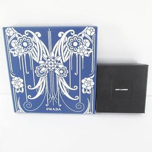 エルメス HERMES 9点セット 空箱 空き箱 保存箱 ギフト用 大 小 収納 付属品 プラダ PRADA / サンローラン パリ SAINT LAURENT PARIS / シャネル CHANEL / ブルガリ BVLGARI / メゾンマルジェラ 11 Maison Margiela 11 黒系 ブラック その他