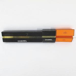 エルメス HERMES 9点セット 空箱 空き箱 保存箱 ギフト用 大 小 収納 付属品 プラダ PRADA / サンローラン パリ SAINT LAURENT PARIS / シャネル CHANEL / ブルガリ BVLGARI / メゾンマルジェラ 11 Maison Margiela 11 黒系 ブラック その他