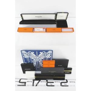 エルメス HERMES 9点セット 空箱 空き箱 保存箱 ギフト用 大 小 収納 付属品 プラダ PRADA / サンローラン パリ SAINT LAURENT PARIS / シャネル CHANEL / ブルガリ BVLGARI / メゾンマルジェラ 11 Maison Margiela 11 黒系 ブラック その他