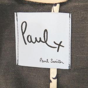 ポールスミス PAUL SMITH Paulx 長袖 ジャケット 40 黒系 ブラック 薄手 サイドポケット バックスリット レディース