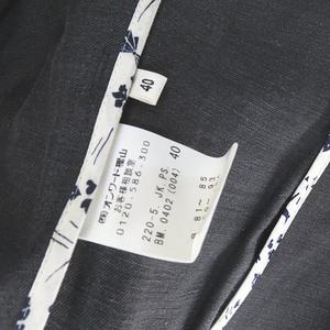 ポールスミス PAUL SMITH Paulx 長袖 ジャケット 40 黒系 ブラック 薄手 サイドポケット バックスリット レディース