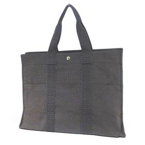 エルメス HERMES Herline GM エールライン GM トートバッグ キャンバス グレー メンズ レディース