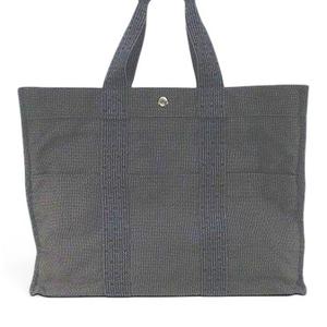 エルメス HERMES Herline GM エールライン GM トートバッグ キャンバス グレー メンズ レディース