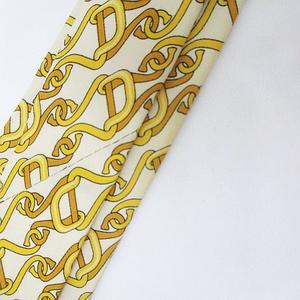 グッチ GUCCI シルク ネクタイ チェーン柄 ベージュ系 イタリア製 ファッション小物 メンズ
