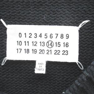 メゾンマルジェラ 14 Maison Margiela 14 S50GP0131 S16571 半袖 サマーニット セーター S 黒系 ブラック リブ 無地 メンズ