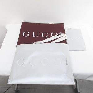 グッチ GUCCI 11枚セット 紙袋 ショッパー ショップ袋 純正 付属品 ロゴ デザイン違い サイズ違い バーバリーズ Burberrys / ポメラート POMELLATO / オメガ OMEGA / ロンハーマン Ron Herman / エレガンス Elegance 赤系 レッド 