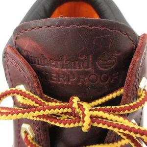だ*い様 美品 ティンバーランド ワークブーツ レザー 本革 4ホール ワインレ ティンバーランド Timberland ショートブーツ レースアップ 4ホール