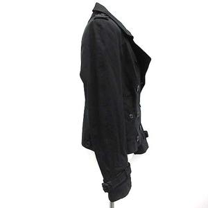 DOLCE＆GABBANA トレンチコート　黒 ブラックのメンズ ウール ダブルブレストトレンチコート