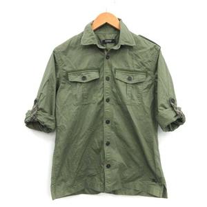 バーバリーブラックレーベル BURBERRY BLACK LABEL 2 ミリタリーシャツ 