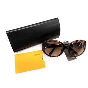 フェンディ FENDI サングラス 眼鏡 べっ甲柄 59□16 茶 ブラウン