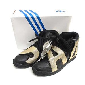 adidas ジェレミースコット ハイカットスニーカー 黒/金 adidas ハイカットスニーカー 黒/ゴールド - メルカリ