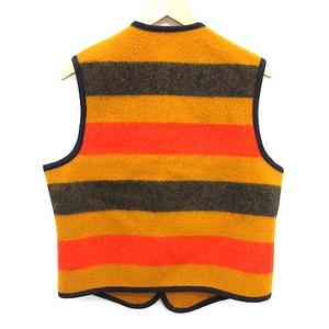 エルメス HERMES ロカバール ベスト ウール ボーダー ソルド品 50 L