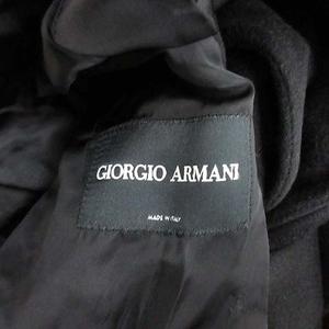 GIORGIO ARMANI✨ 中綿ステンカラーコート 現行黒タグ 52 XL ジョルジオアルマーニ GIORGIO ARMANI ステンカラーコート