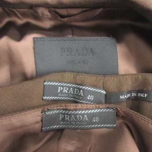 プラダ PRADA 40 L スーツ セットアップ 上下 3点 ジャケット パンツ