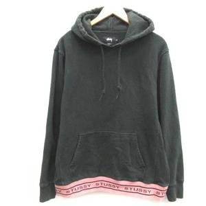 ステューシー STUSSY M パーカー プルオーバー ロゴ 長袖 グレー