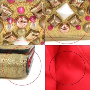クリスチャンルブタン Christian louboutin 財布 三つ折り スタッズ