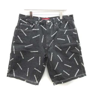 シュプリーム SUPREME 17SS W34 XL ペインターパンツ ハーフ ショート 