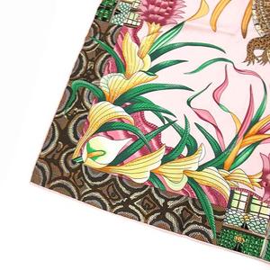 エルメス HERMES スカーフ カレ90 LA MARCHE DU ZAMBEZE ザンベジ川の