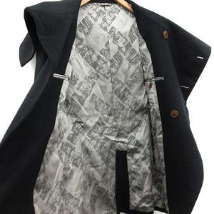 ヴィヴィアンウエストウッドマン　メルトンミントカラーコート　黒　44 Vivienne Westwood 良品 MAN ヴィヴィアンウエストウッド ミント