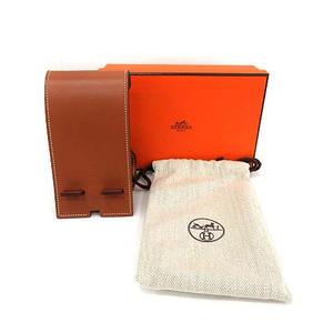 HERMES - エルメス HERMES アププリ スマートフォンスピーカー オブジェ レザー ブラウン 未使用 HERMES - エルメス HERMES アププリ スマートフォンスピーカー