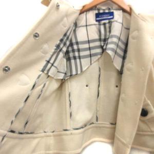 バーバリーBLUE LABEL ダッフルコート 38 アイボリー バーバリーブルーレーベル BURBERRY BLUE LABEL 38 M ダッフル